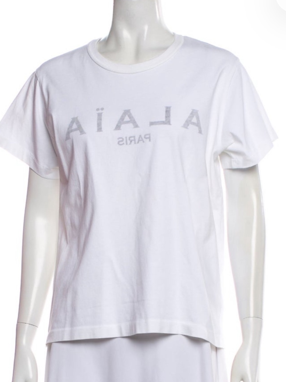 Alaïa
Graphic Print Crew Neck T-Shirt
Size: L| US10, FR42